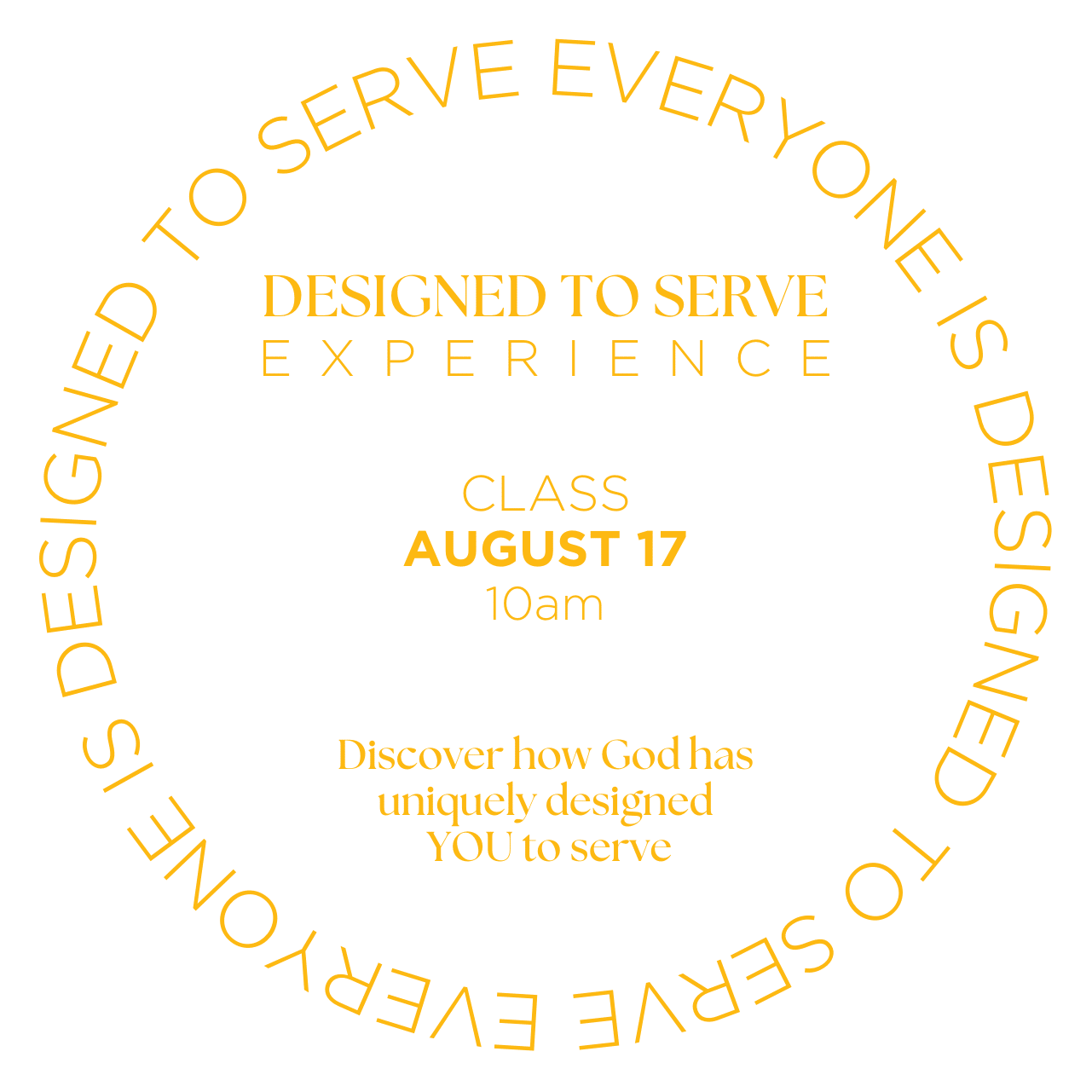 Designed to Serve Card